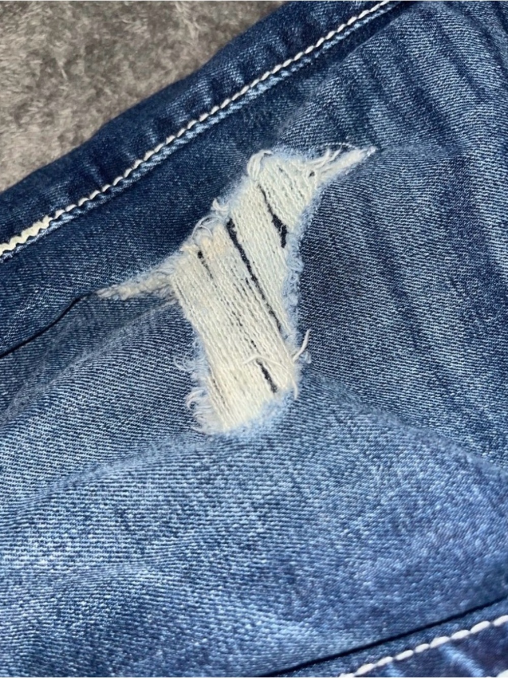 Vigoss Dark Blue Skinny Jeans with Embroidered Back Pocket - Picture 6 of 10
